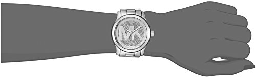 Michael Kors Runway MK Relógio feminino com mostrador prateado - MK5544
