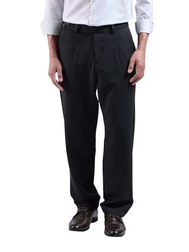 Image of The Indian Garage Co Men Loose Tapered Solid Mid-Rise Stretchable Gurkha Pants