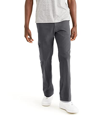 Dockers Men's 360 Everyday Cargo Pant, Burma Grey, 42Wx32L