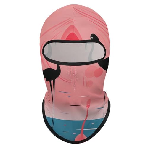 Stripes and Flamingos Balaclava Mascara Facial para Hombre y Mujer Protección Solar Transpirable Cubierta Completa para Senderismo, Ciclismo, Running y Conducción miniatura 7