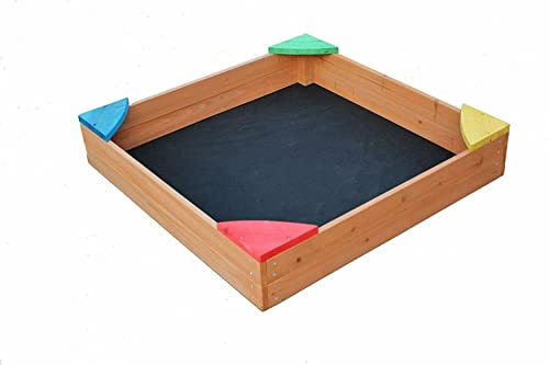 Pro-Manufactur Sandkasten mit Sitzecken und Abdeckung Cover