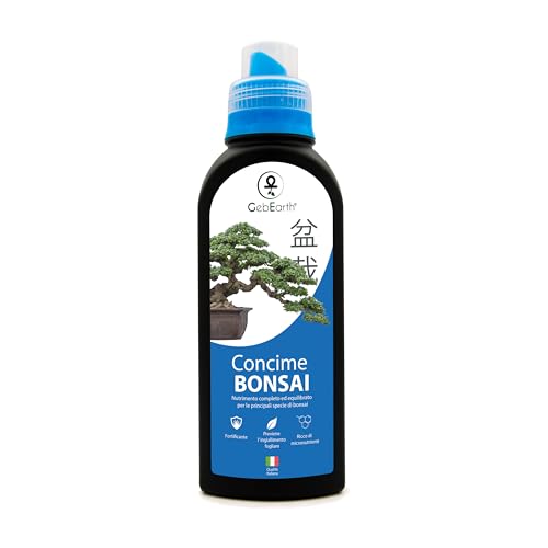 GebEarth® - Concime Liquido Bonsai 【500 ml】 | Alto contenuto di Nutrienti specifici per Bonsai...