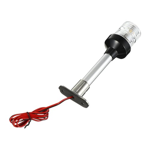 Housoutil Luz de Navegación para Yates Iluminación LED de 360° y Protección contra Corrosión, Diseño Redondo de Aluminio para Cubierta Marina, Adecuado para Navegación y Fondeo