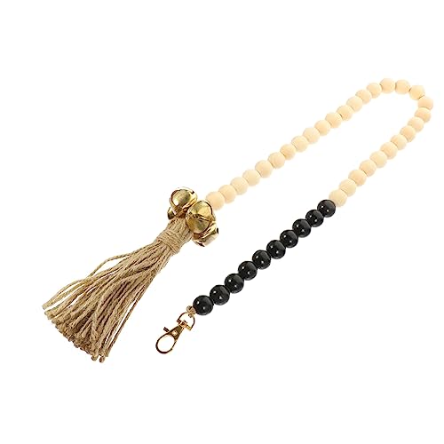 BELLIFFY 5pcs Beaded Dog Door Bell Wooden Bell for Pet Training Handle Accessory