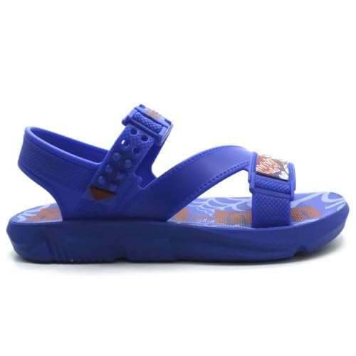 Sandália Homem Aranha Coleção Aventura, Grendene Kids, Meninos, Azul/Azul/Vermelho, 30