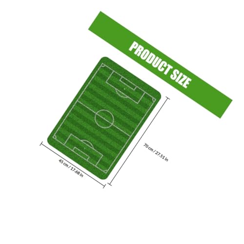 Alfombrilla antideslizante de fútbol con alta absorción de agua y base de goma para pasillo 4