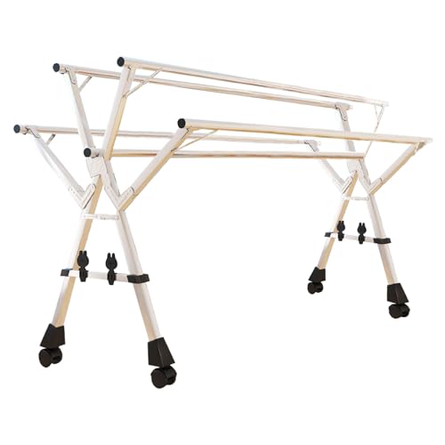 Étendoir à linge grand format intérieur extérieur réglable et pliable