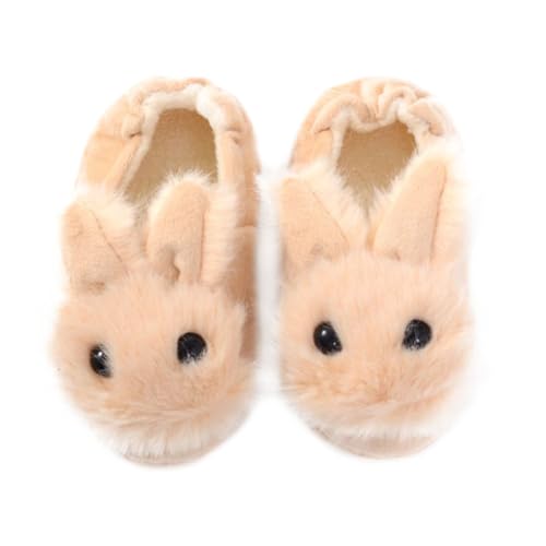 CLISPEED Cute Rabbit Face Slippers Non-slip Boy Girl's Slippers for Teens Winter Household