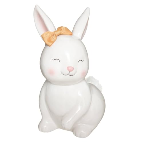 Atmosphera - Tirelire Enfant Lapin - Blanc - H22 cm