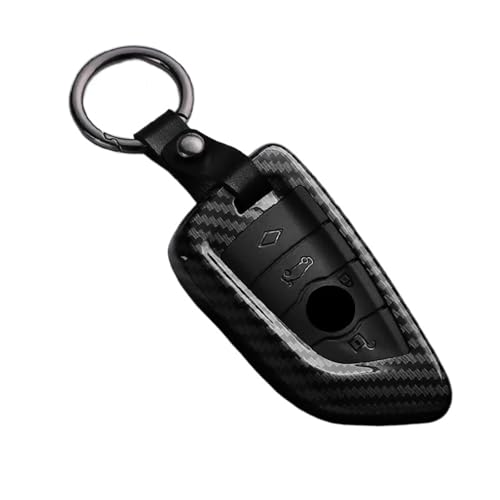 Housse clé voiture style sport carbone pour trajets quotidiens X1 X5 G20 G30