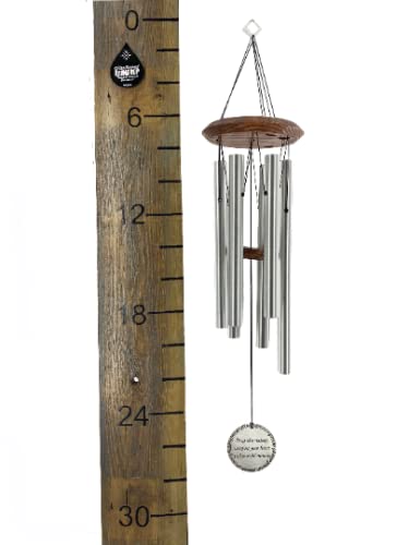 Memorial Gift Wind Chimes Gift Wrapped In Sympathy Musical Note Gifts In Silver Remembrance Tribute Dedicated To A Loved One By Weathered Raindrop #TOP2