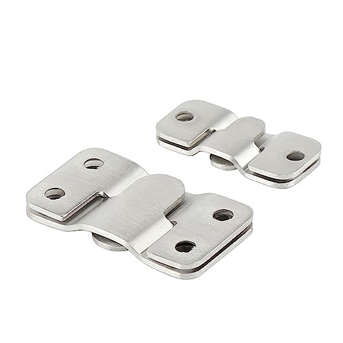 Image of CHATROOM 1pcs 44 * 19 Mm 54 * 30 Mm Stainless Steel Hook Buckles Hanger Hanging Connecting Photo Frame Picture Mirror Wall Hang Hardware(54 * 30mm)