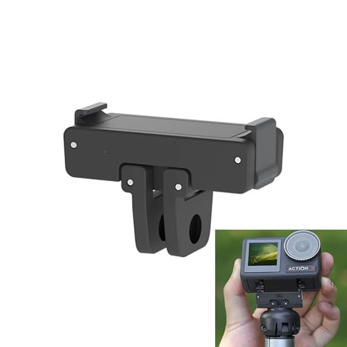 LICHIFIT Supporto magnetico a sgancio rapido per fotocamera DJI Osmo Action 5 Pro/Action 4/3/2 Staffa di espansione pieghevole Supporto 1/4 vite e adattatore di conversione interfaccia intercambiabile