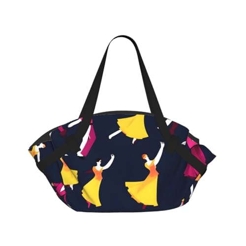 Sac de voyage pliable imprimé idéal pour le camping et les sorties à la plage