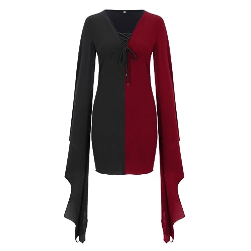 Robe maxi avec lacets réglables pour morphologie sculptée - 4