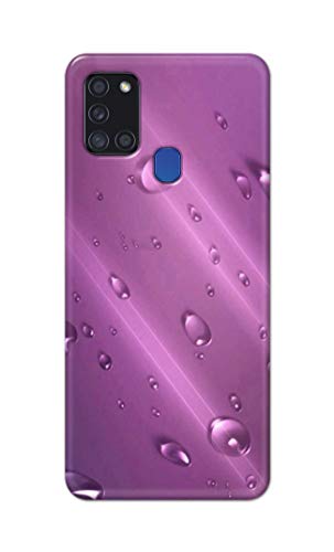 Image of PRINTFIDAA Water Bubbles in Lilac Background Printed Designer Hard Back Case Cover for Samsung Galaxy A21S, SM-A217F / DS, SM-A217M / DS, SM-A217F / DSN -(SS) MVN1005