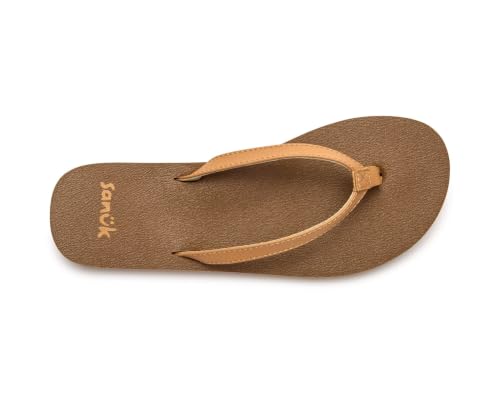 Image of Sanuk Yoga Joy Womens Flip Flops | Yoga Mat Footbed | Sandals for Women | Womens Yoga Sandals | Women's Beach Sandals