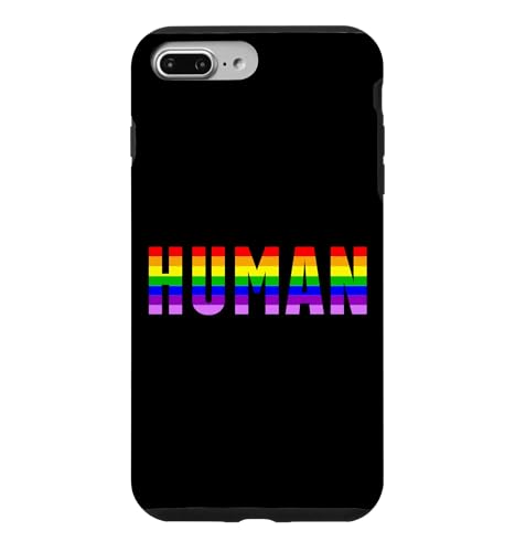 Human Rainbow Pride LGBTQ �����X�e�[�g�����g �X�}�z�P�[�X iPhone 7 Plus/8 Plus �p