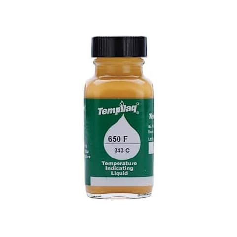 Tempil TEMPLAQ0650F2OZ 1BGC Tempilaq Temperature-Indicating Paint, 650⁰F (2-oz Jar) Cover