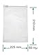 HeiGroup - HeiZip 50 x Ziehverschlussbeutel 225 x 310 mm DIN A4 - ca. 3,2l, 60 my, lebensmittelecht, transparent, wiederverschließbar