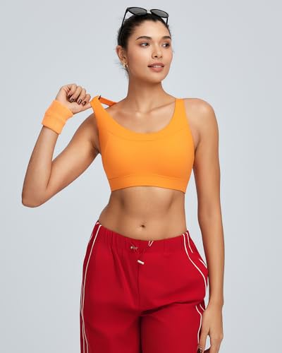Image of RUNNING GIRL High Impact Sports Bra for Women,Criss-Cross Back Top with Moulded Cups Womens Sports Bra High Support