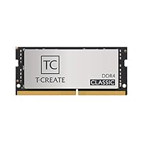 TEAMGROUP T-Create Classic DDR4 SODIMM 32GB 3200MHz(PC4- 25600) 260 Pin CL22 Laptop Memory Module Ram - TTCCD432G3200HC22-S01