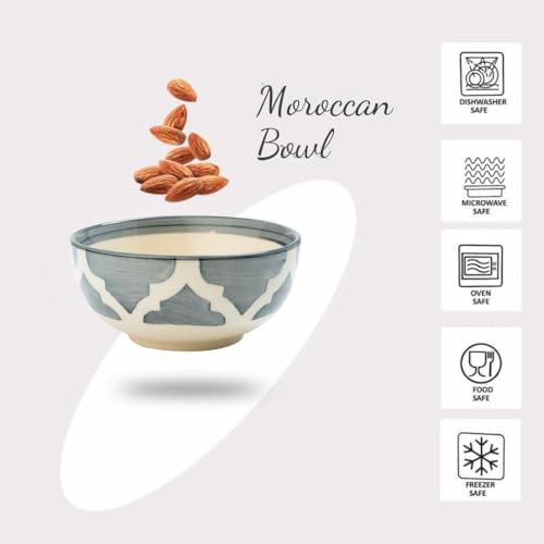 Image of Ceramic Bowl Set | 2-Piece Lightweight Crockery for Daily Use | Ash Grey Ramen & Snack Bowls (200ml Each) | Elegant Microwave & Dishwasher Safe | Perfect Christmas & New Year Gift