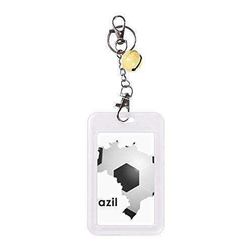 Clochette jaune et badge carte du Brésil anti-perte pour carte bancaire