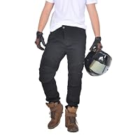 oFzimTo Motorradhose Herren, Motorrad Jeans Stretch, Klassisch Biker Hose für Sommer und Winter