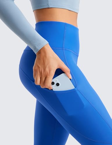 Image of CRZ YOGA Fleece Thermal Leggings Pockets 28'' | Casual, Full Length, Winter, Warm, for Women