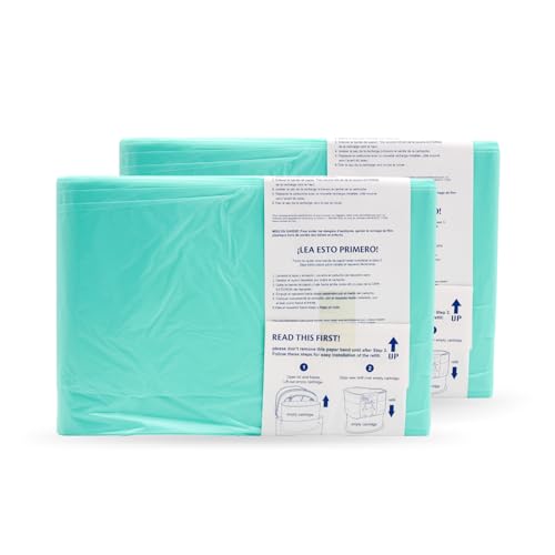 Image of Janibell Akord Slim Adult Diaper Pail Refill Liners, 2 Count - Fits Akord 280 Slim, Odor Locking, Easy Cut & Tie, Hands-Free, Continuous Liner System - Each 2-Pack Holds Up to 576 Adult Diapers