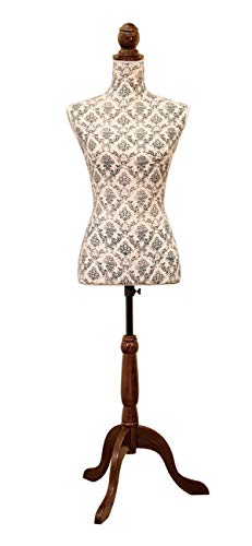 秋月貿易 置物 フラワー W37×D24×H130cm クラシカル トルソー L CDT880-FW