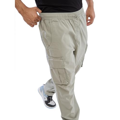 Image of Spykar Regular Fit Cargo Pants for Men