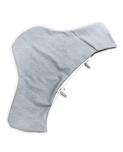 Image of High Chair Cover for IKEA Antilop,Cotton Cover for Inflatable Cushion, Cushion Cover for High Chairs for Babies and Toddlers, High Chair Accessories (Rolled Grey)