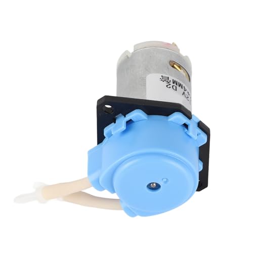 Peristaltic Pump, Self Priming Peristaltic Pump for Lab Analysis, DC 12V Mini Pump, Portable Metering Pump, Easy to Clean, Made of Aluminum Alloy