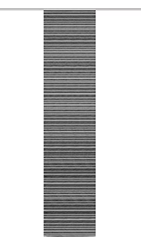 Panneau coulissant anthracite 245x60 cm aspect bambou