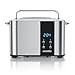 Produktbild Arendo - Edelstahl Toaster Langschlitz 2 Scheiben- Touchscreen  Doppelwandgehäuse  Integrierter Brötchenaufsatz  7 Bräunungsgrade  Brotzentrierung  Restzeitanzeige  Memoryfunktion - Silber