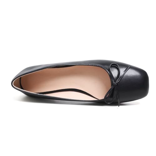 Image of Dear Time Women's Casual Foldable Ballet Flats Square Toe Ballerina Flats Shoes Comfortable