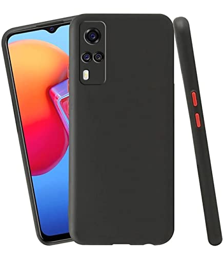 Image of Mobile Back Cover Case for Vivo Y51 (2020) (Silicone Case|CameraProtection|Black SC1510)