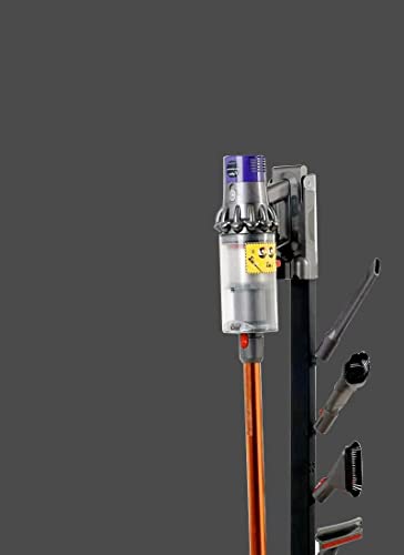 Image of Storage-Stand-Docking-Station-Holder Compatible with Dyson V15 Detect V11 V10 V8 V7 V6 Cordless Vacuum Cleaners, Stable Metal Organizer Rack(Black, 6 Hooks)