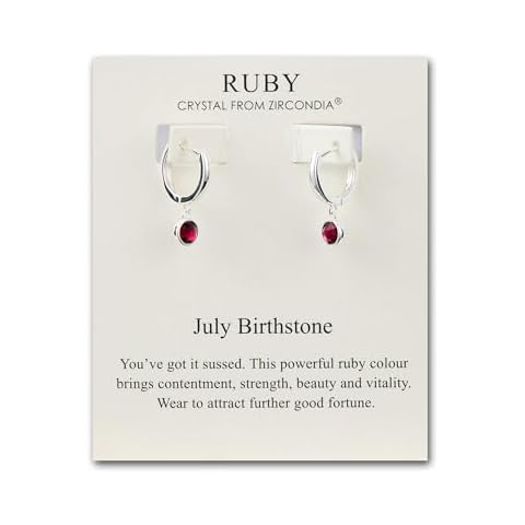 Philip Jones Ruby Zircondia Hoop Earrings Cover