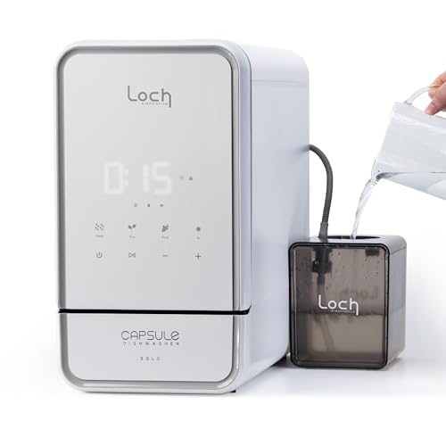 Image of Capsule Dishwasher - Solo | Countertop Dishwasher - 7 Programmes, Touch Control, Auto-drying, Baby Care & Fruit Wash, No Plumbing Required, 15min Wash Cycle - Perfect for Small Kitchens, Campervans