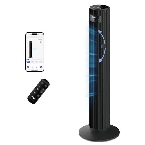 LEVOIT Ventilatore a Torre 108cm, Regolazione 60° Su-Giù, 90° Sinistra-Destra, Potente 7,9m/s per...