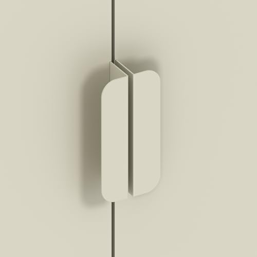 Brigros - Armadio Metallico 2 Ante Con Ripiani E Appendiabiti 80X40X170 Cm, Armadio Salvaspazio Multiuso Per Camera Da Letto, Cameretta E Mansarda, Guardaroba Moderno In Metallo Colorato (Avorio) - 8