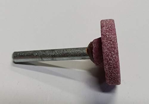 Mola abrasiva CILINDRICA mm 30 x 6 gambo mm 6 al corindone rosa