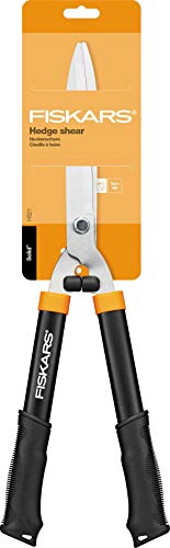 Fiskars Solid Hedge Shears Hs21, Bush And Hedge Trimming, Length 59Cm, Hardened Steel Blade/Soft-Touch Grip Plastic Handle, Black/Orange, 1026827 #TOP3