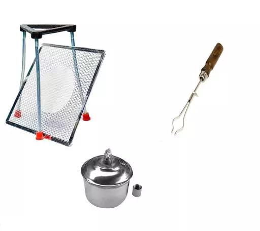LabHouse Tripod stand, Wire gauge, S.S Spirit lamp, Test Tube Holder for lab use and experiments (Combo of 4) (B0CBMZQ4FY) Amazon Price History, Amazon Price Tracker