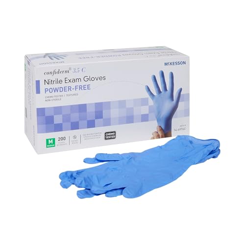 McKesson Confiderm 3.5C Exam Glove Powder Free MEDIUM 14-6976C 200 per Box