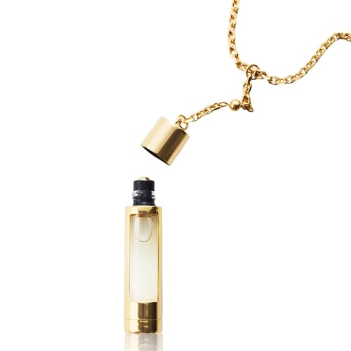 NCP Olfactives Necklace 701 Leather & Vetiver – Nahrdelník + 2 x EDP 5 ml (Zlatý) PNCP020 Brand, Estándar, Non-Precious Metal, No Gemstone