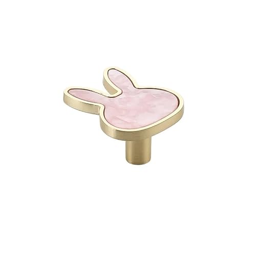 Dazhua 2pcs Modern Cupboard Drawer Knobs - Stylish Single Hole Door Handles for Wardrobe and Furniture(Rabbit B)